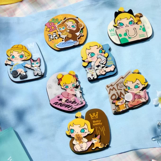 Baby Molly & Baby Tabby Series-Fridge Magnet Blind Box