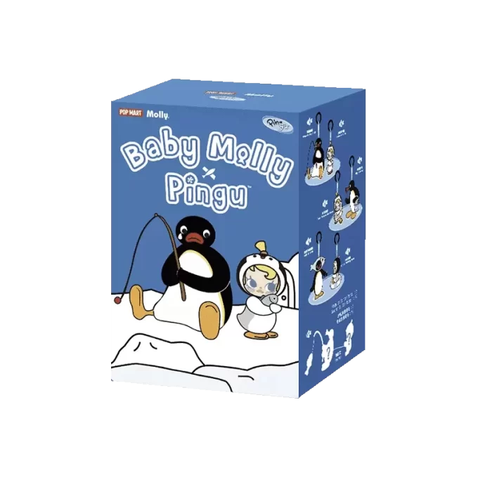 Baby Molly × Pingu Happy Fishing Series-Vinyl Plush Pendant Blind Box