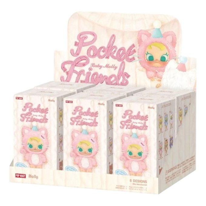 Baby Molly Pocket Friends Vinyl Plush Pendant Sealed Case (6 Blind Boxes)