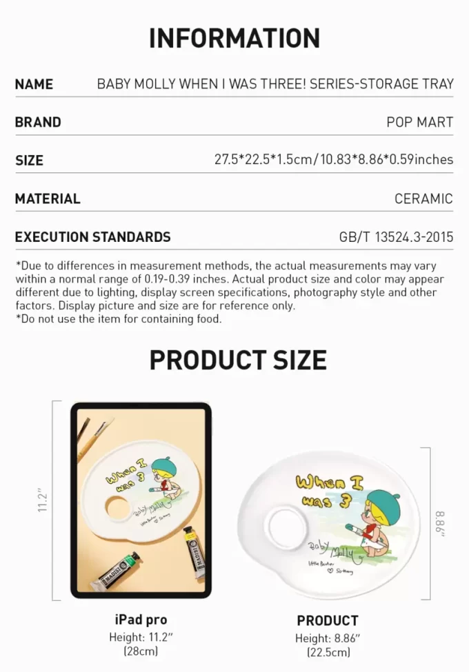 Baby Molly When I Was Three! Series-Storage Tray