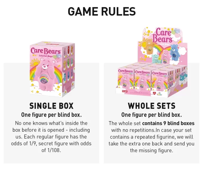 Care Bears Colorful Hugs Series Figures