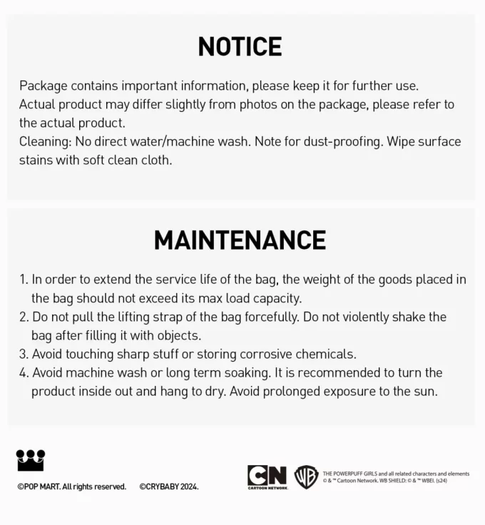 CRYBABY × Powerpuff Girls Series-Cosmetic Bag