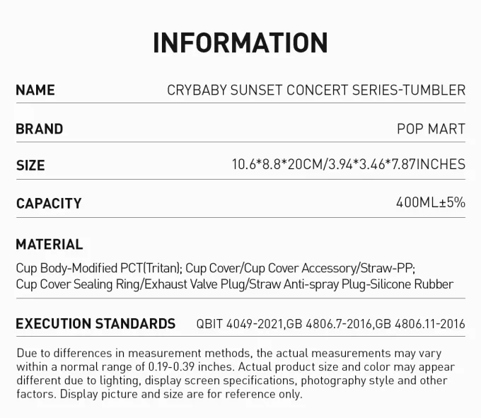 CRYBABY Sunset Concert Series-Tumbler