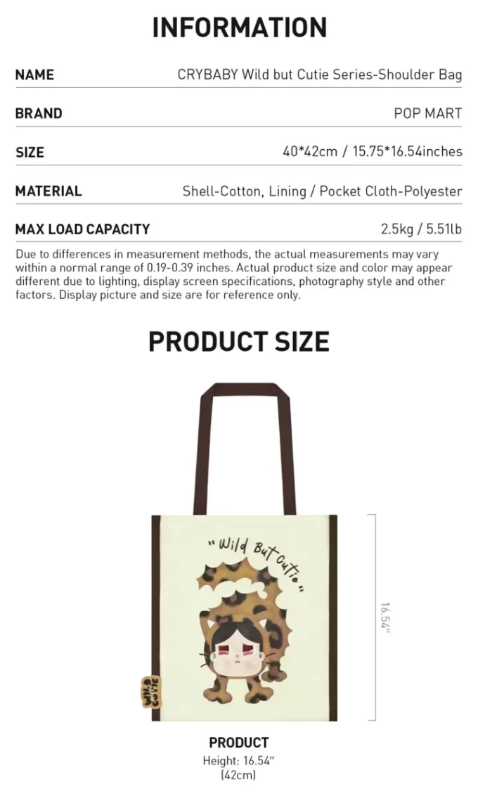 CRYBABY Wild But Cutie Series-Shoulder Bag