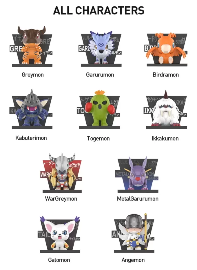 Digimon Adventure Fridge Magnet Series Figures