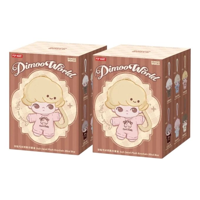 Dimoo Crush on Coffee Plush Keychain Sealed Case (2 Blind Boxes)
