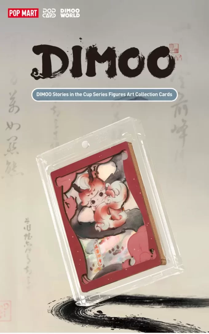 DIMOO Stories In The Cup Series Figures Art Collection Cards