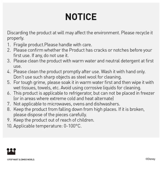 DIMOO WORLD × DISNEY Series-Ceramic Cup