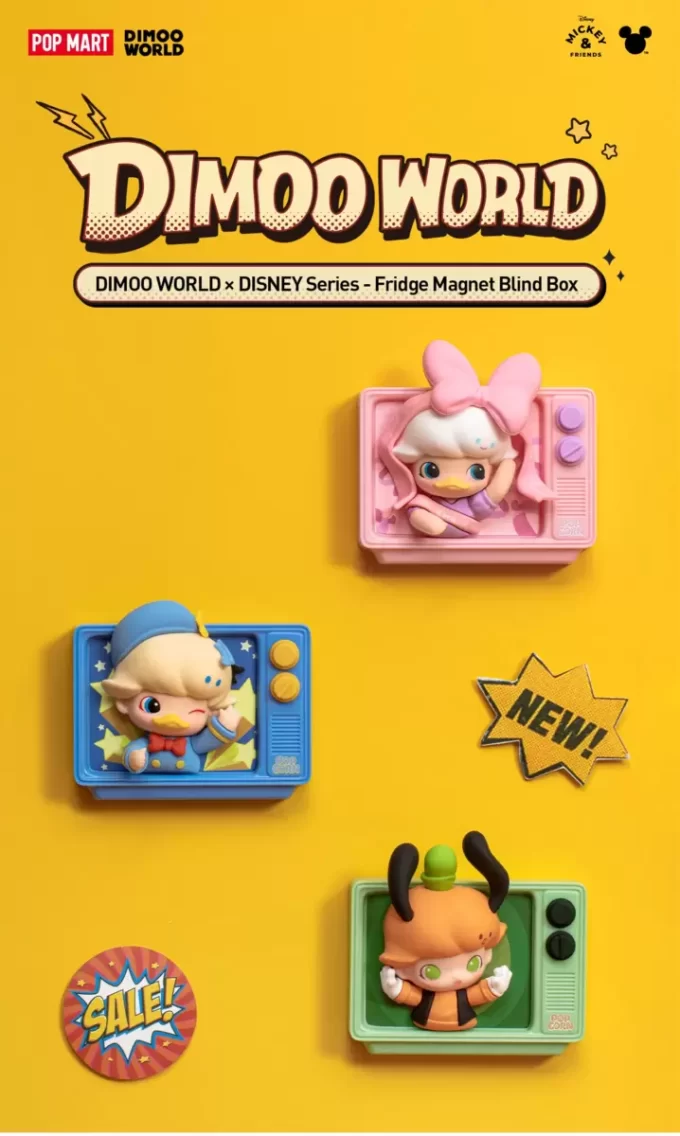DIMOO WORLD × DISNEY Series-Fridge Magnet Blind Box