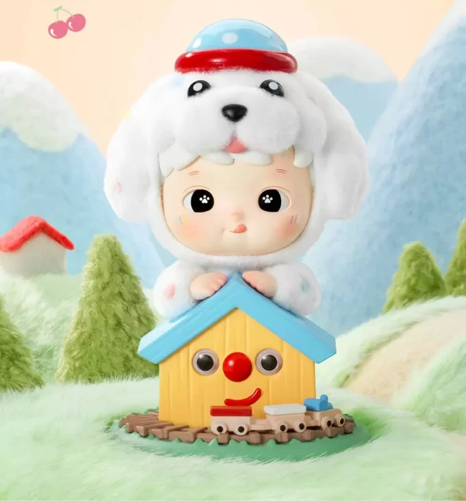 HACIPUPU Fluffy Puppy Figure