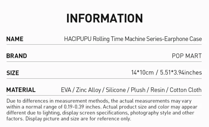 HACIPUPU Rolling Time Machine Series-Earphone Case