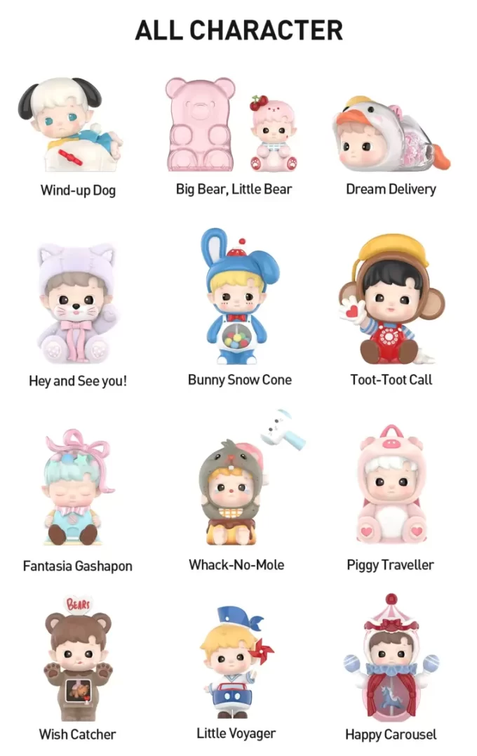 HACIPUPU Rolling Time Machine Series Figures