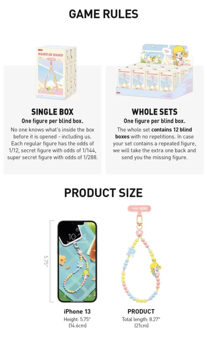 Hand In Hand Series-Phone Charm Blind Box