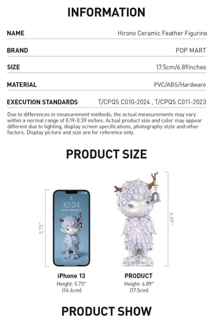 Hirono Ceramic Feather Figurine