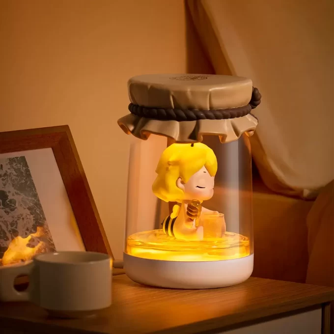 HONEY BEEDY Jar Light Figurine