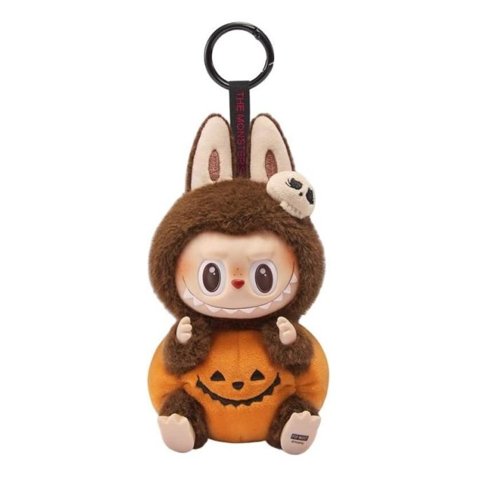 Labubu Happy Halloween Party Series Sitting Pumpkin Pendant