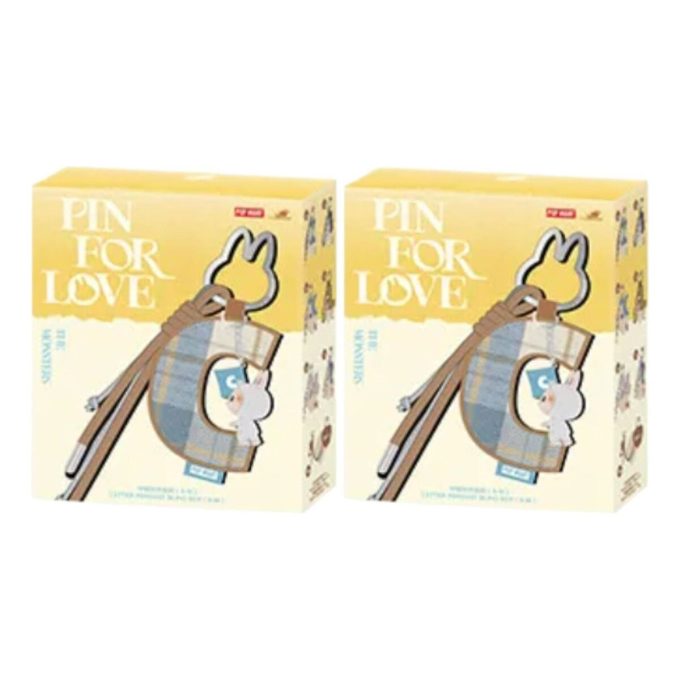 Labubu Pin for Love Letter Pendant Sealed Case (A-M) (2 Blind Boxes)