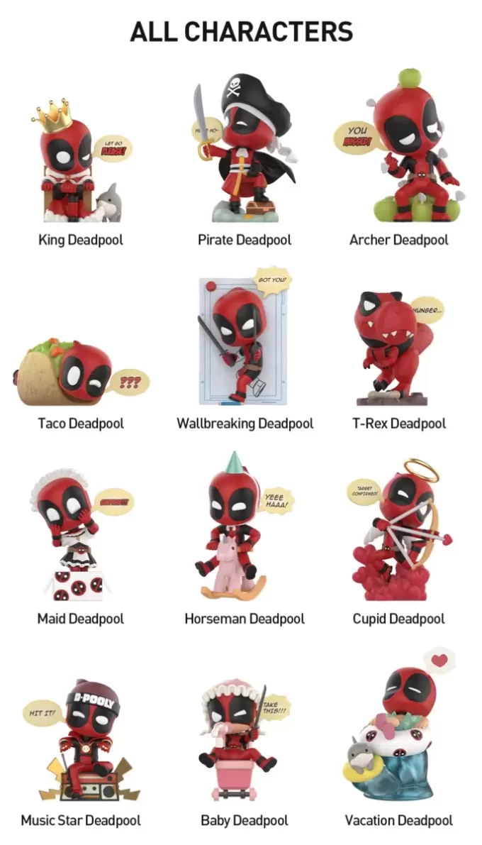Marvel Deadpool Series Figures Marvel Deadpool Series Figures
