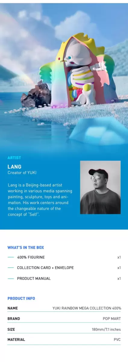 MEGA COLLECTION YUKI Rainbow 400% MEGA COLLECTION YUKI Rainbow 400%