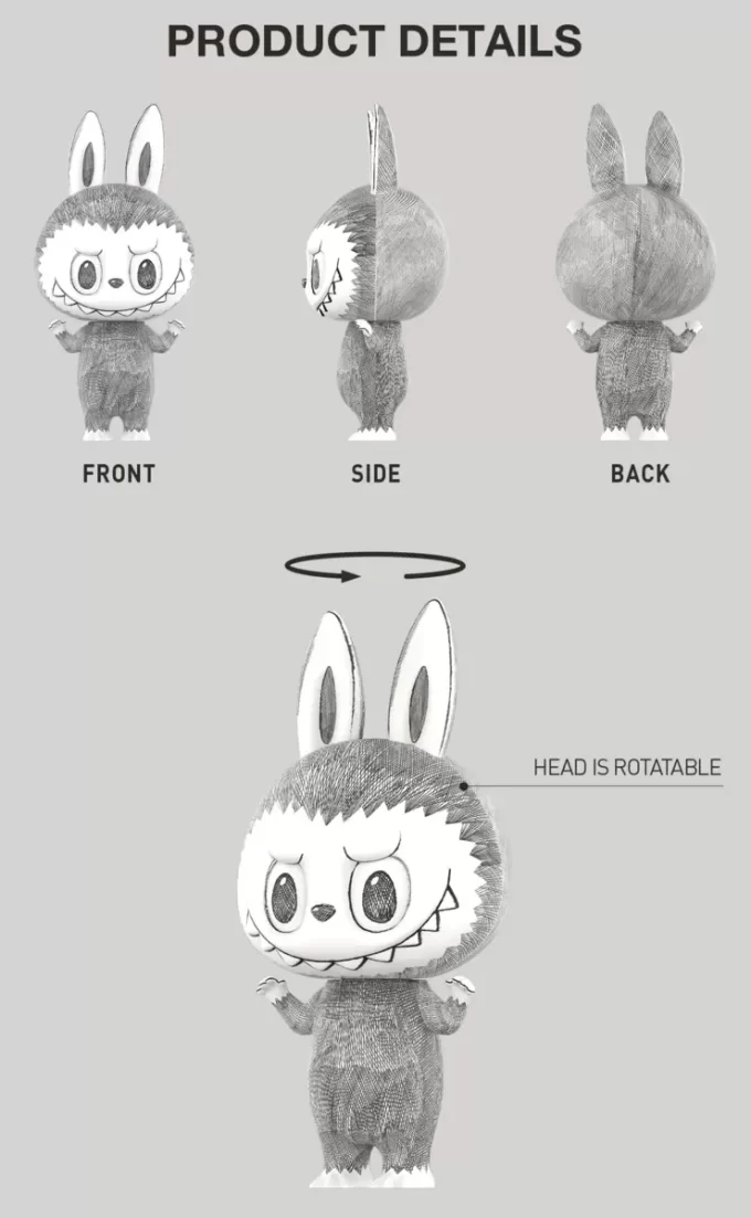 MEGA LABUBU 400% Sketch