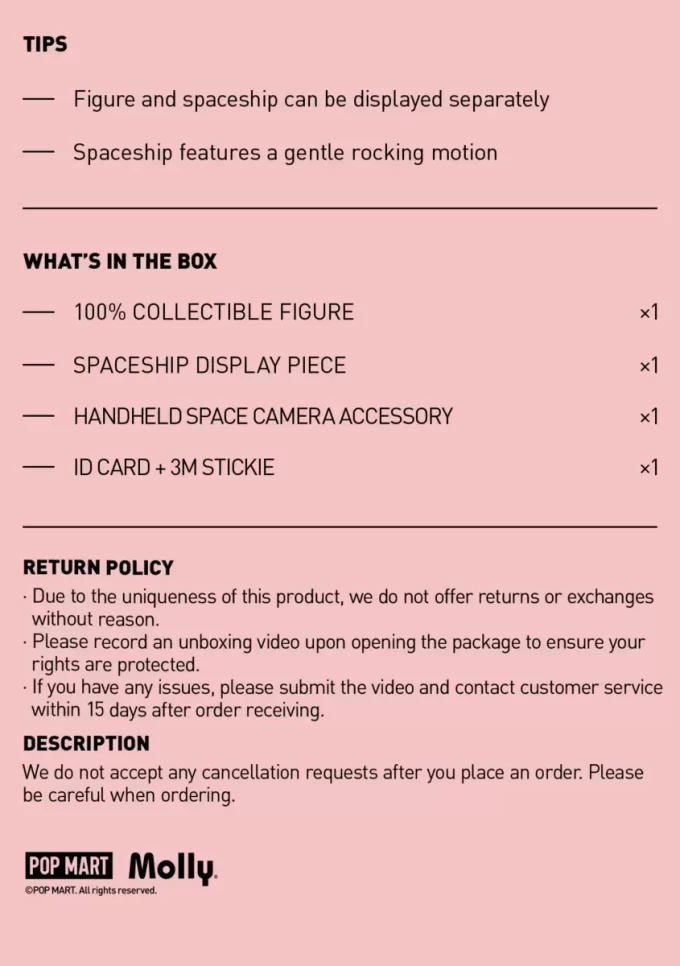 MEGA SPACE MOLLY 100% Blooming Series-Rose