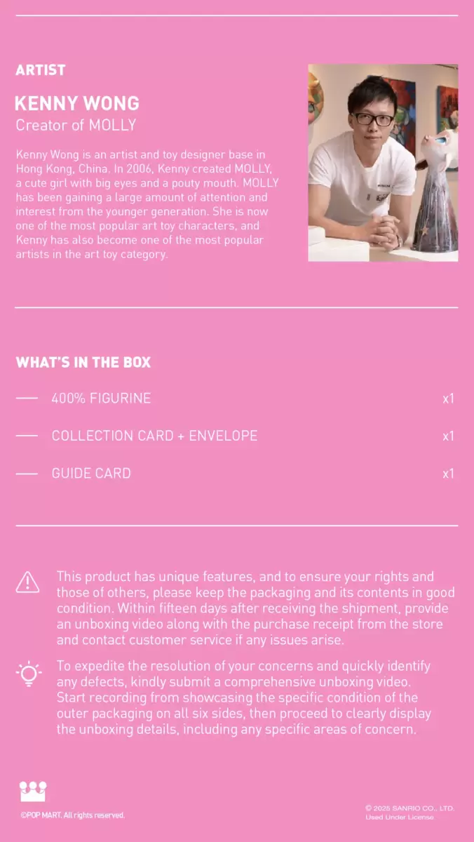 MEGA SPACE MOLLY 400% Hello Kitty And Friends Series MEGA SPACE MOLLY 400% Hello Kitty And Friends Series