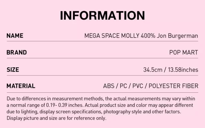 MEGA SPACE MOLLY 400% Jon Burgerman