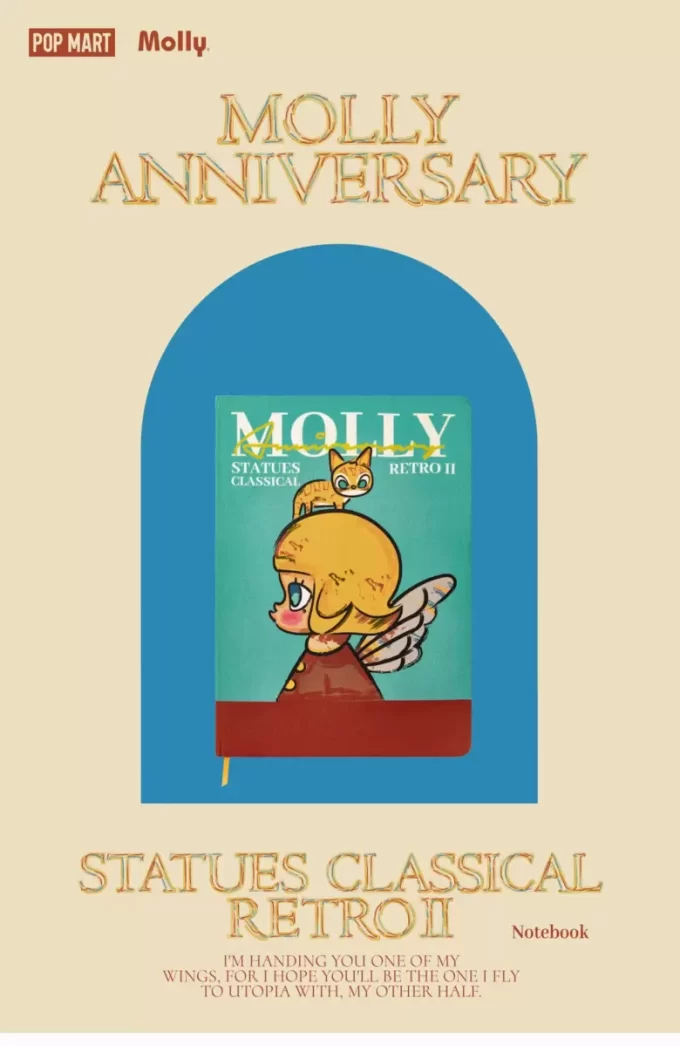 MOLLY Anniversary Statues Classical Retro 2 Series-Notebook