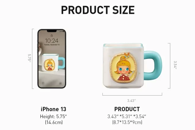 MOLLY Anniversary Statues Classical Retro 2 Series-Picture Frame Cup