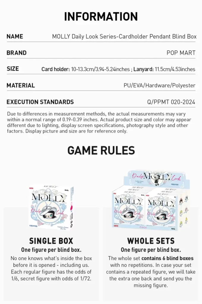 MOLLY Daily Look Series-Cardholder Pendant Blind Box