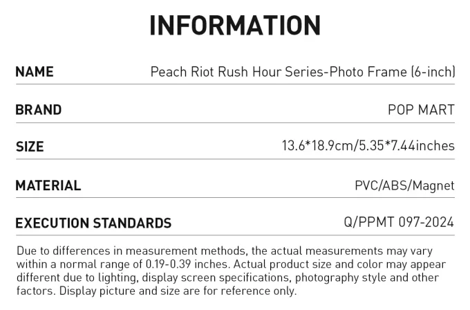 Peach Riot Rush Hour Series-Photo Frame (6-inch)