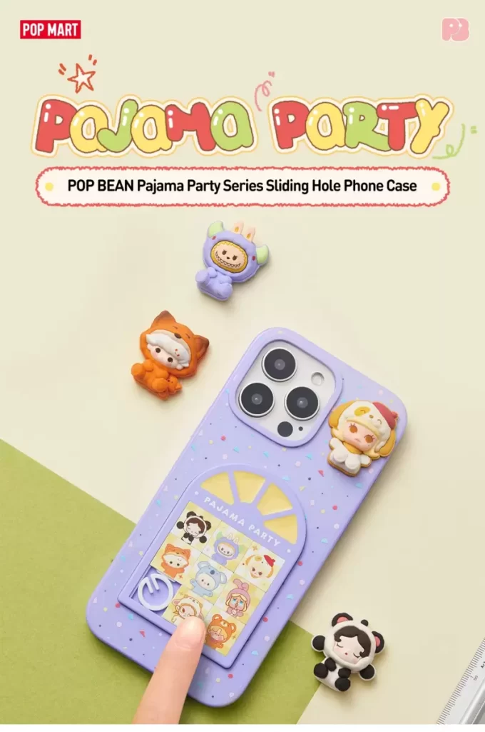POP BEAN Pajama Party Sliding Hole Phone Case