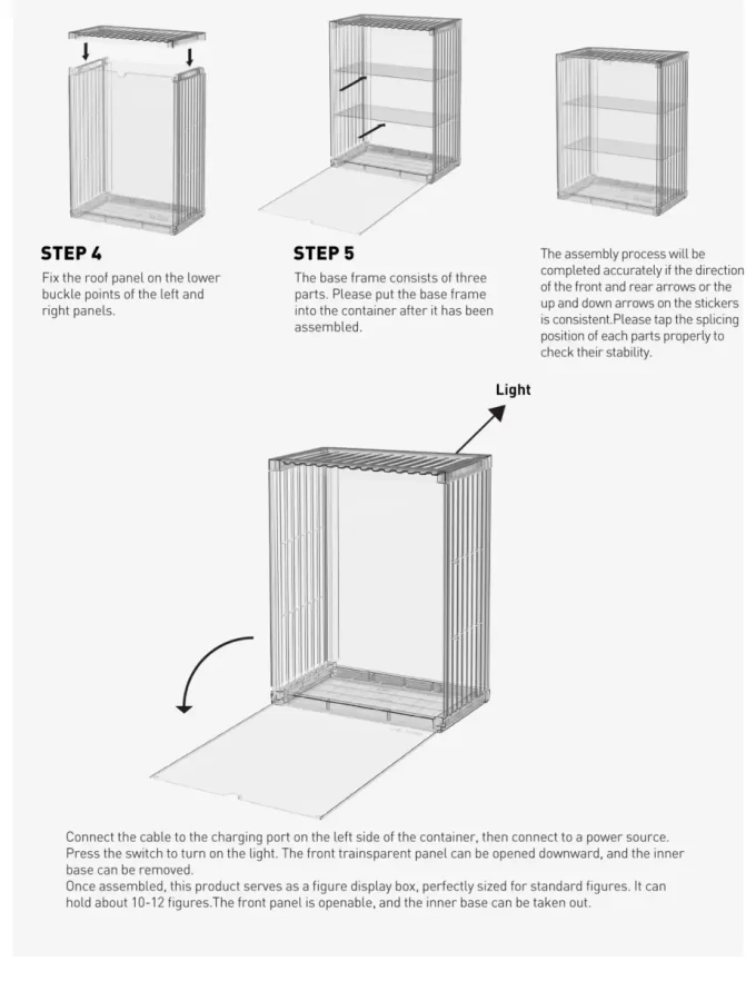 POP MART 400% Assemblable Lighted Display Container