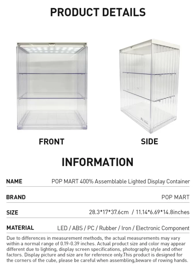 POP MART 400% Assemblable Lighted Display Container