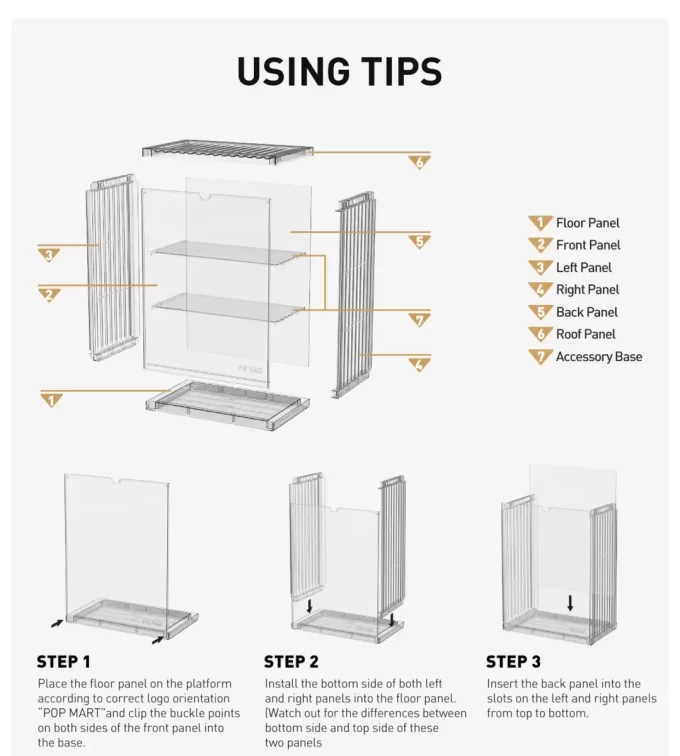 POP MART 400% Assemblable Lighted Display Container