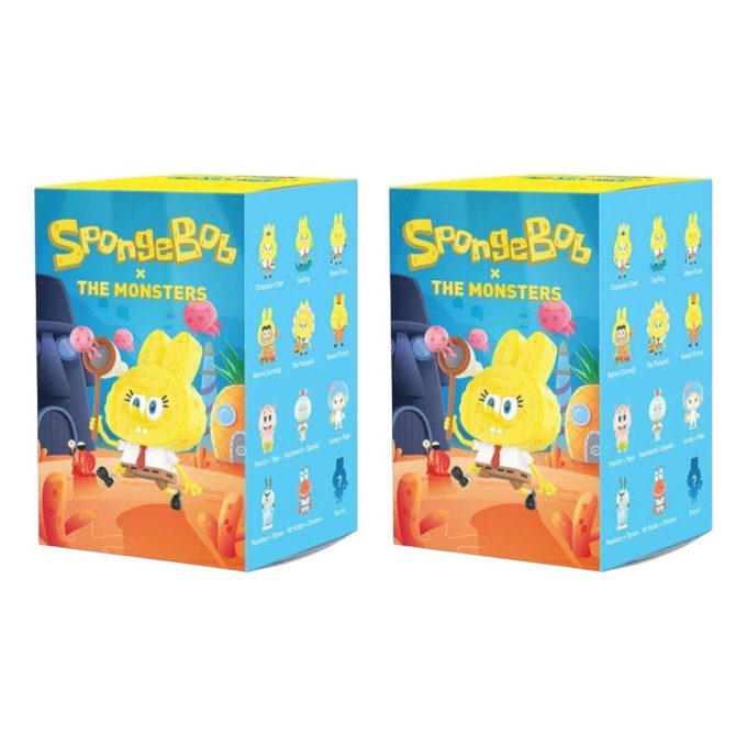 Pop Mart x Spongebob The Monsters Labubu Sealed Case (2 Blind Boxes)