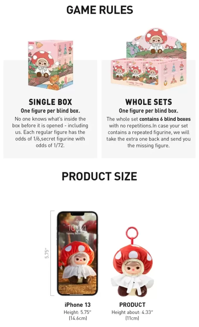 PUCKY Forest Party Series-Vinyl Plush Pendant Blind Box PUCKY Forest Party Series-Vinyl Plush Pendant Blind Box