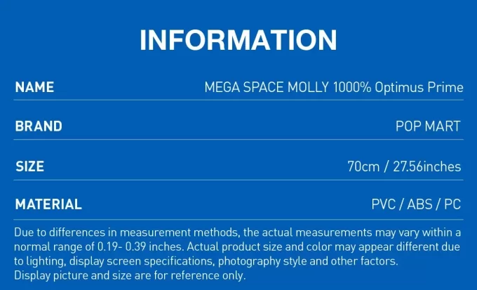 [Scan To Buy] MEGA SPACE MOLLY 1000% OPTIMUS PRIME