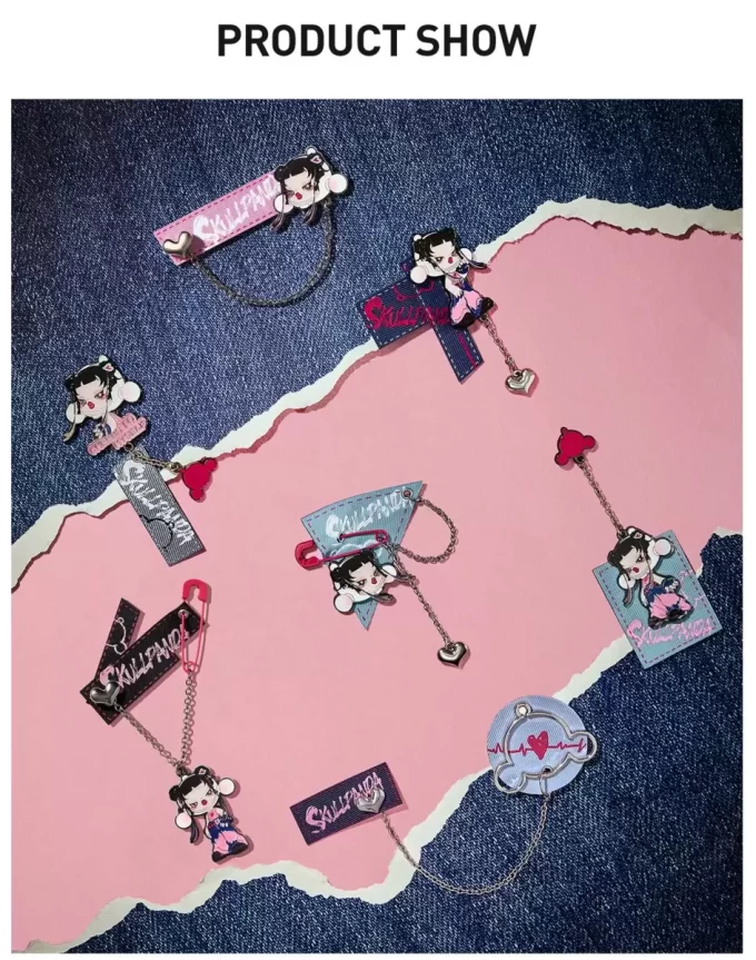 SKULLPANDA CHEERS TO MYSELF SERIES-Badge Pendant Blind Box