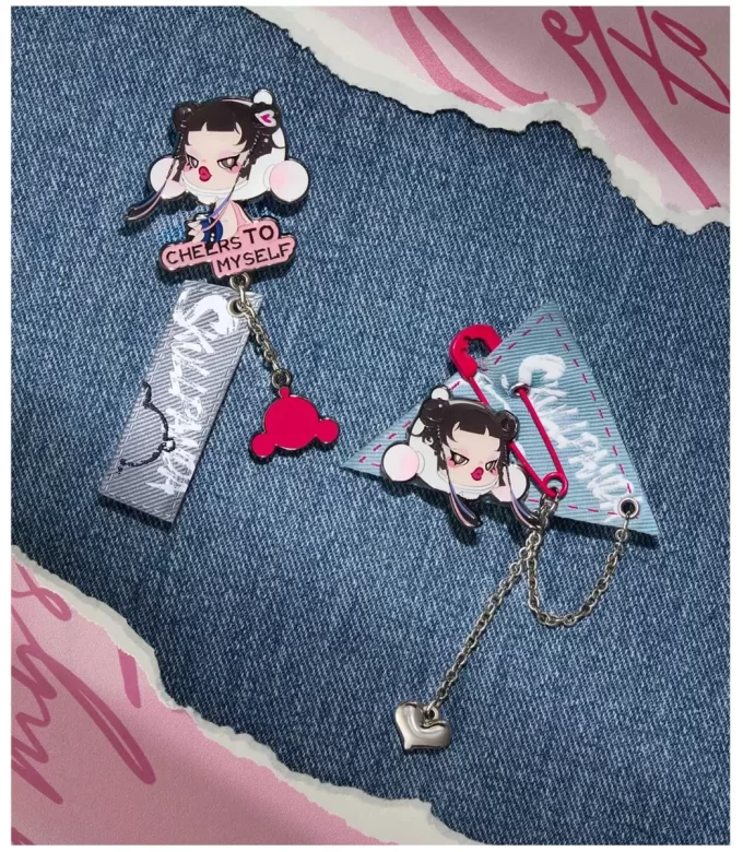 SKULLPANDA CHEERS TO MYSELF SERIES-Badge Pendant Blind Box