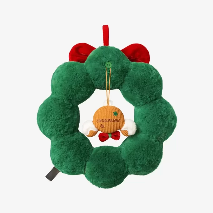 SKULLPANDA Tell Me What You Want Series Plush Wreath Pendant