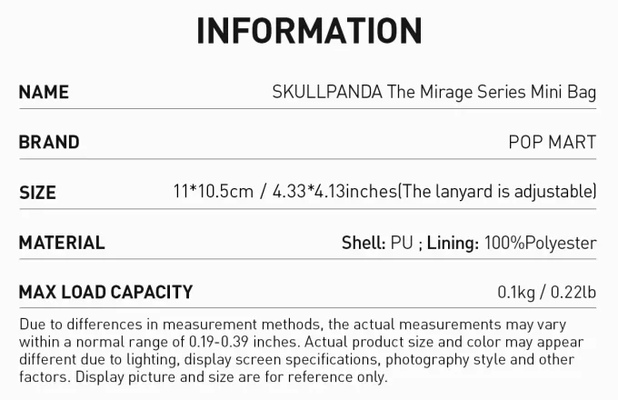 SKULLPANDA The Mirage Series Mini Bag