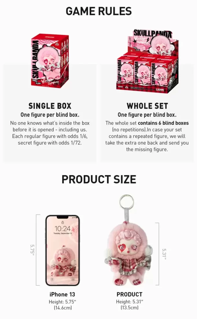 SKULLPANDA Winter Symphony Series Plush