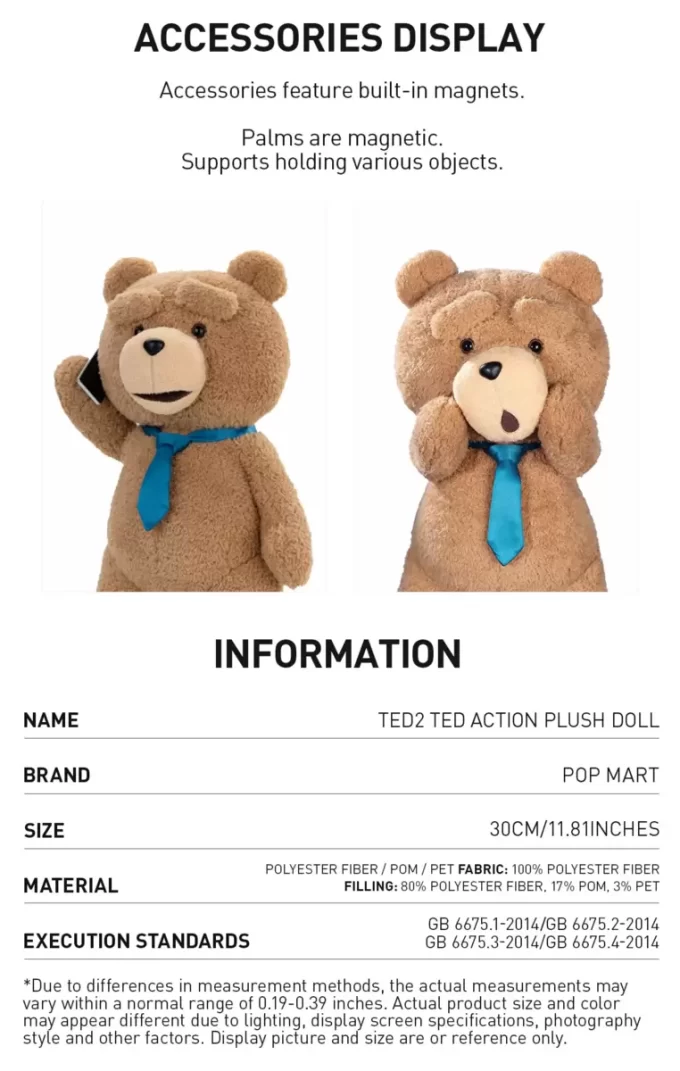 Ted2-ted Action Plush Figure