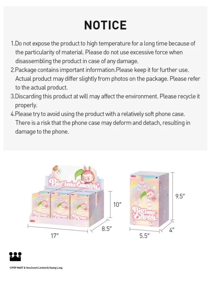 THE MONSTERS Big Into Energy Series-Phone Charm Blind Box