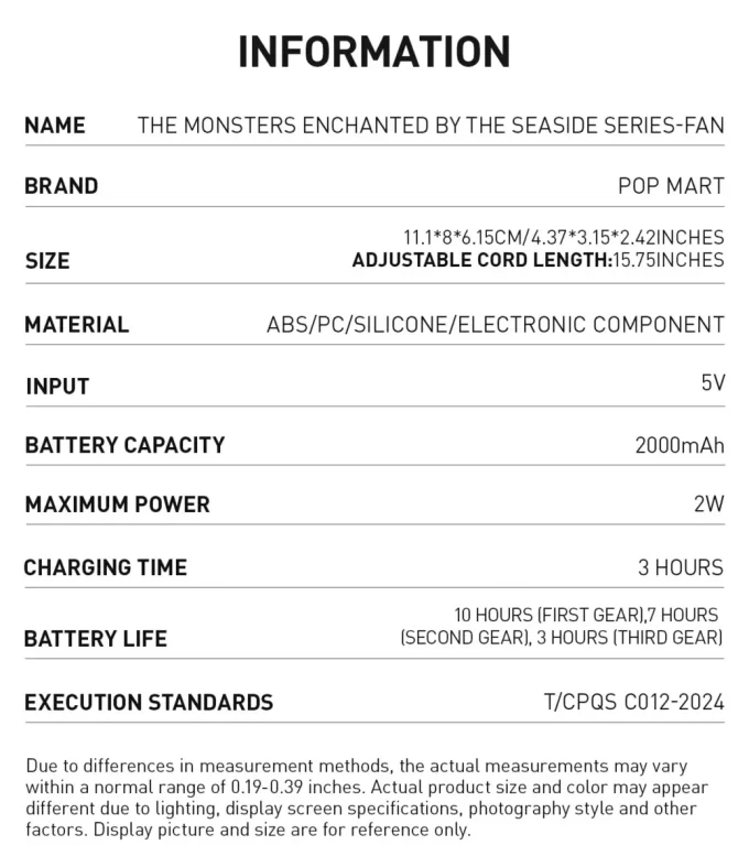 THE MONSTERS Enchanted By The Seaside Series-Fan