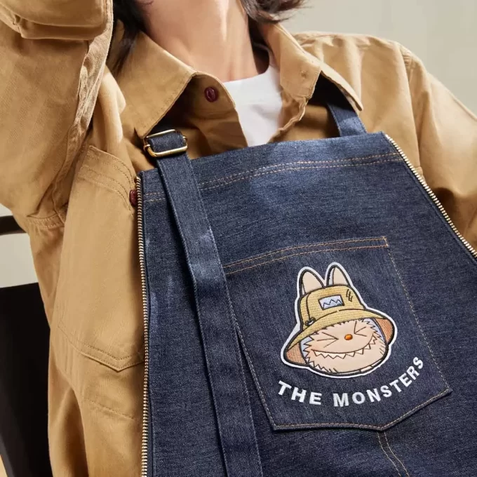 THE MONSTERS FALL IN WILD SERIES-Denim Apron Bag