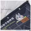THE MONSTERS FALL IN WILD SERIES-Denim Messenger Bag