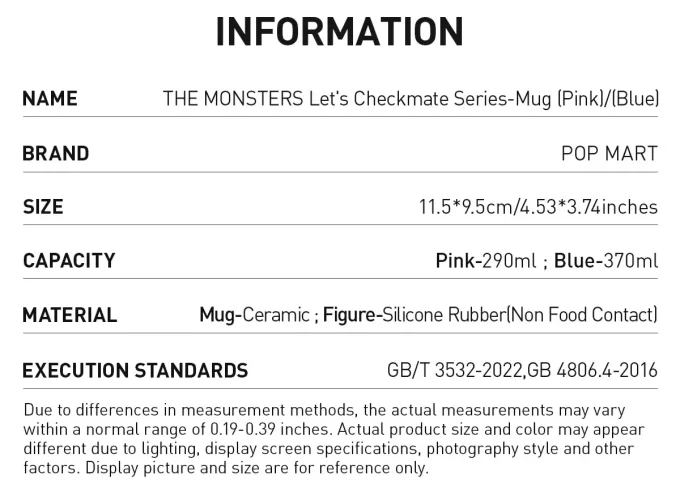 THE MONSTERS Let’s Checkmate Series-Mug