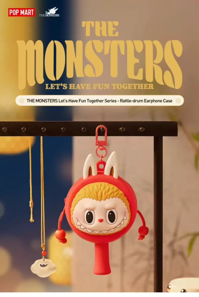THE MONSTERS Let’s Have Fun Together Series-Rattle-drum Earphone Case